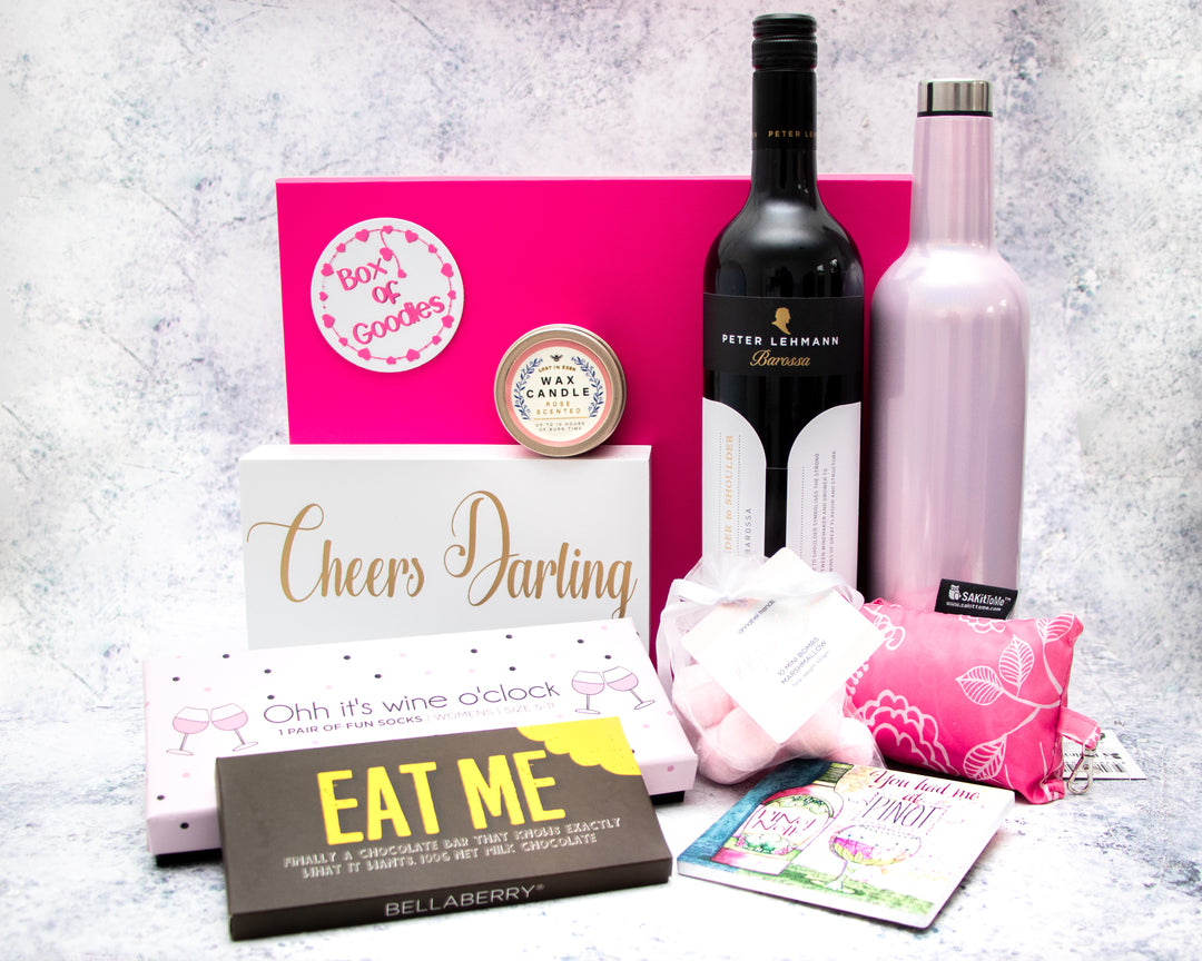 Box Of Wine O'Clock Goodies