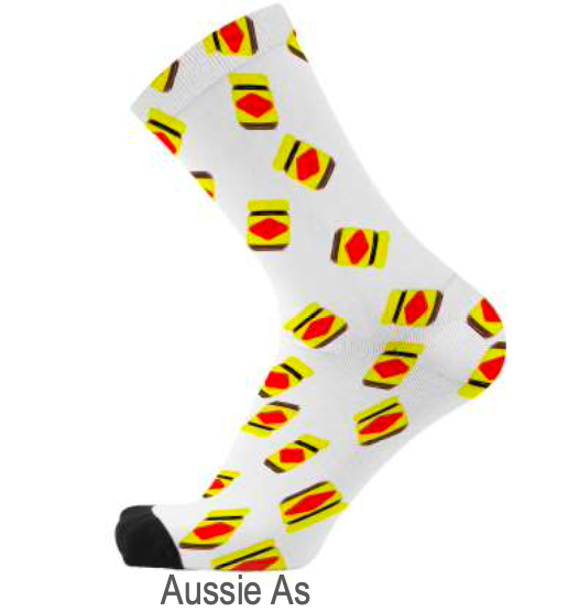 Aussie socks for birthday gift box deliveries, Melbourne