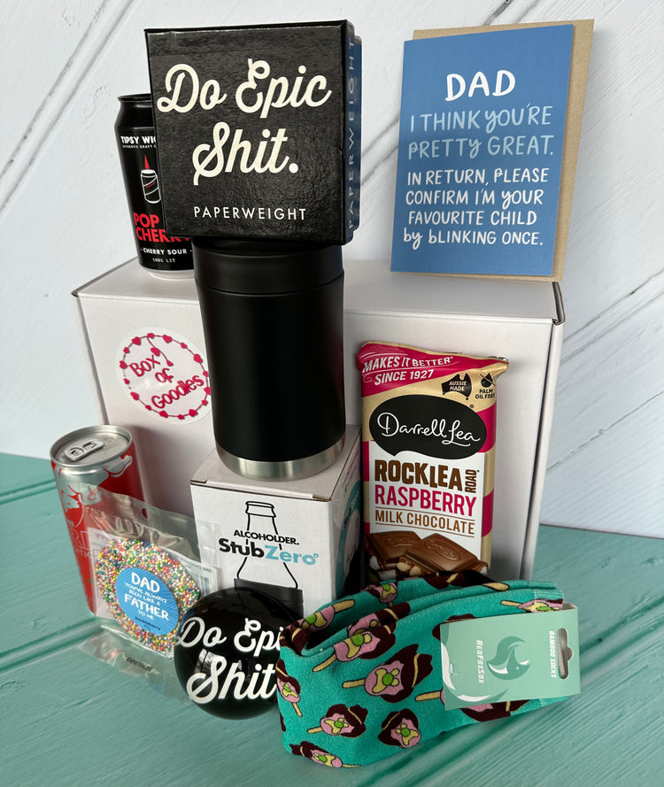 Father's Day gift box delivery filled with epic treats from Box Of Goodies!