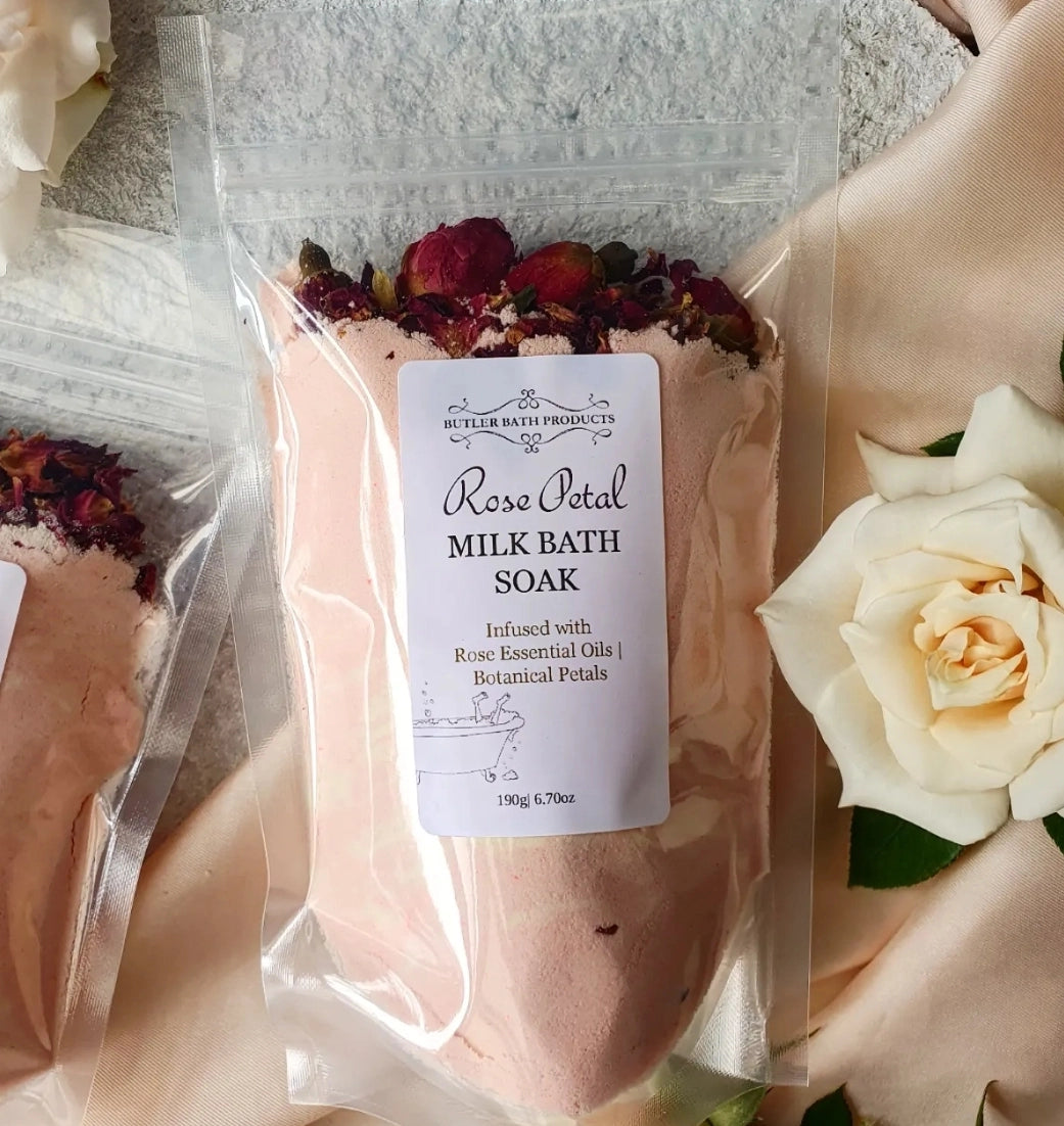Hampers in Melbourne are not complete without the perfect item for Melbourne online gifts. Be sure to include this Rose Petal Milk bath soak in your gift box delivery.