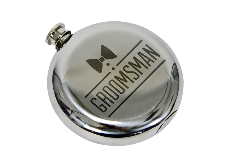 Gift box delivery, Melbourne, item. Groomsman hip flask.