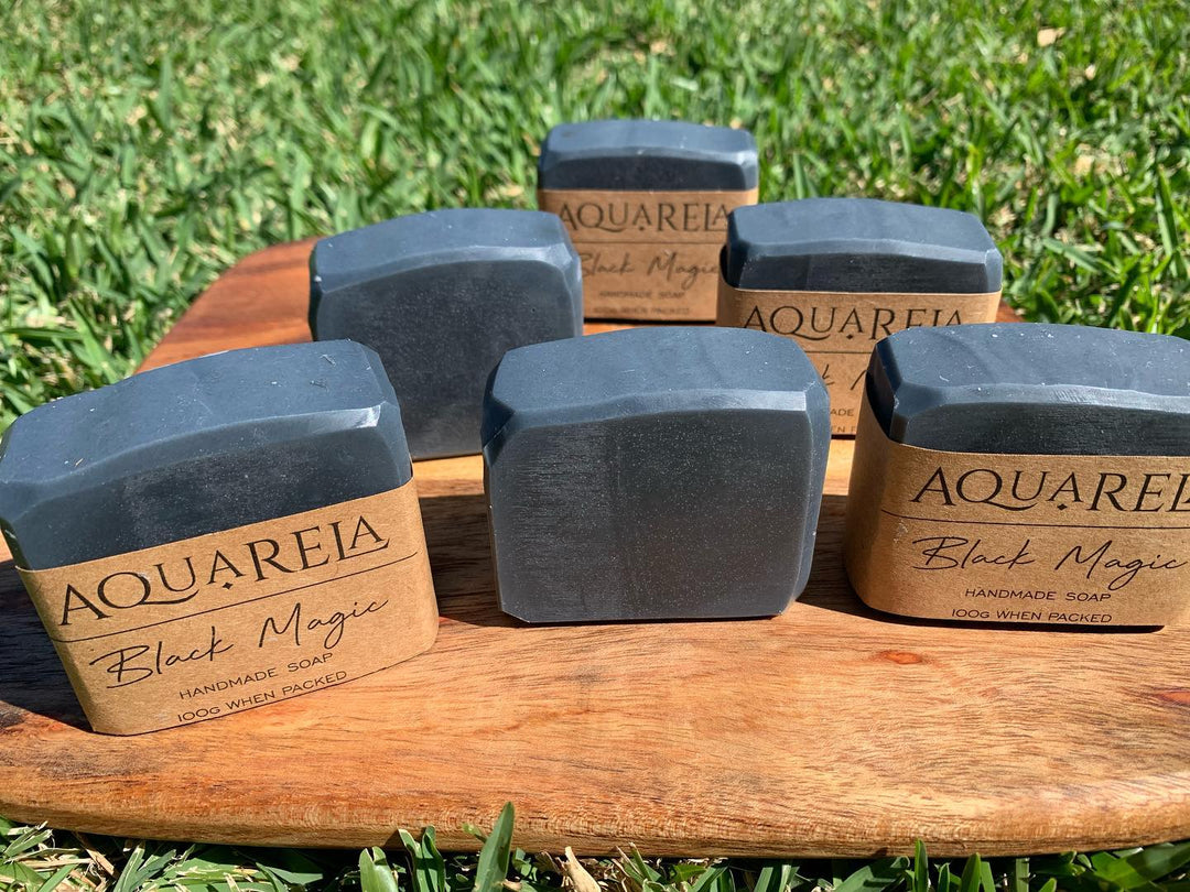 Handmade Natural Soap - Black Magic by AquaRela
