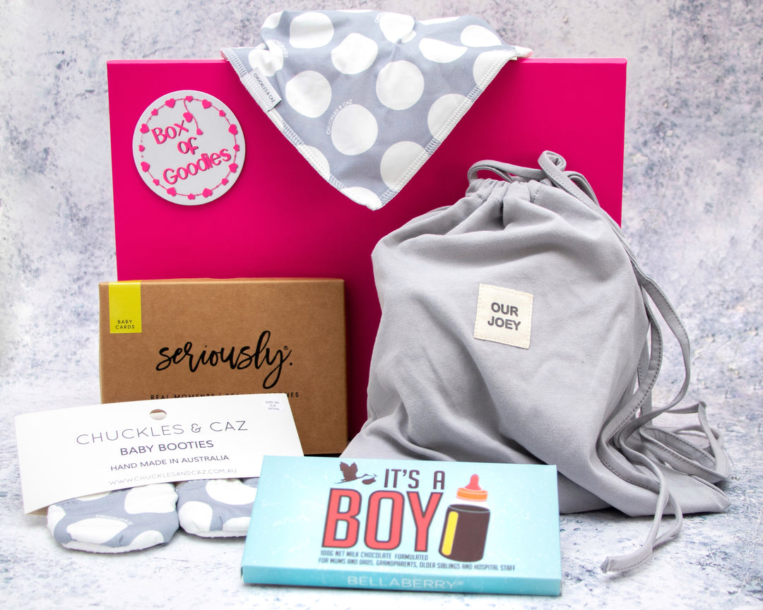 Box of Neutral Baby Goodies