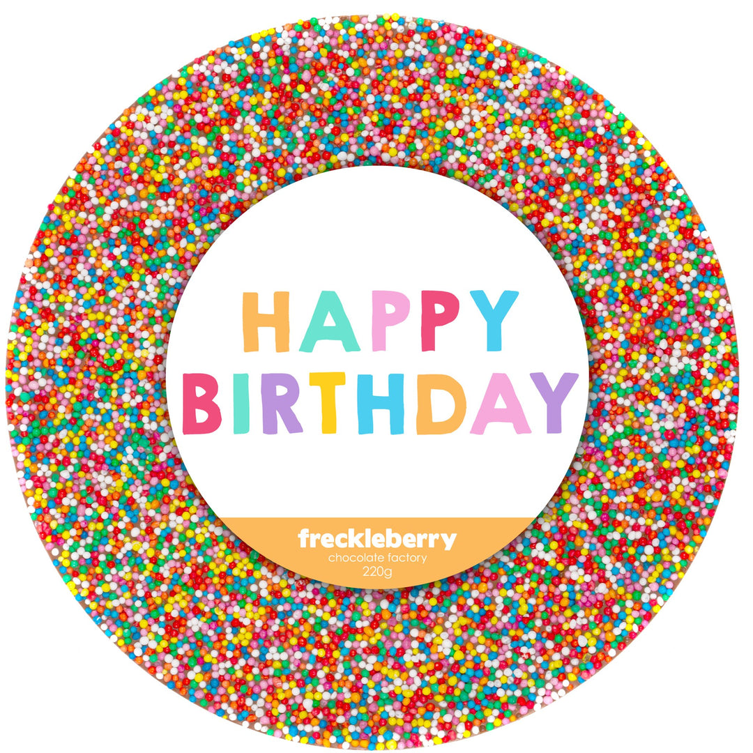 Chocolate - Giant Happy Birthday Speckle