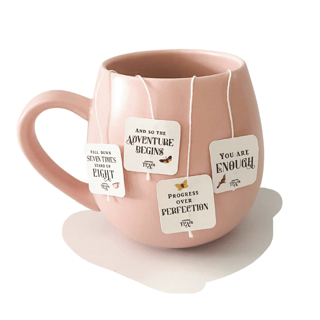 Unique gift boxes deserve unique items inside. Inspirational tea bags are a little positive chat to yourself and are perfect for any birthday delivery, Melbourne.