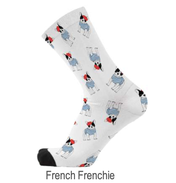 french frenchie socks for Melbourne birthday gift box deliveries