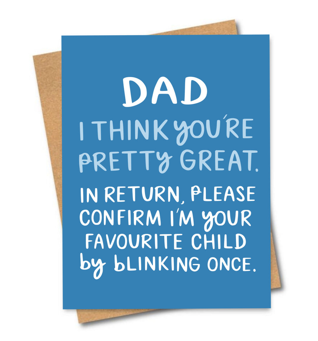 Card - Dad's Favourite Child
