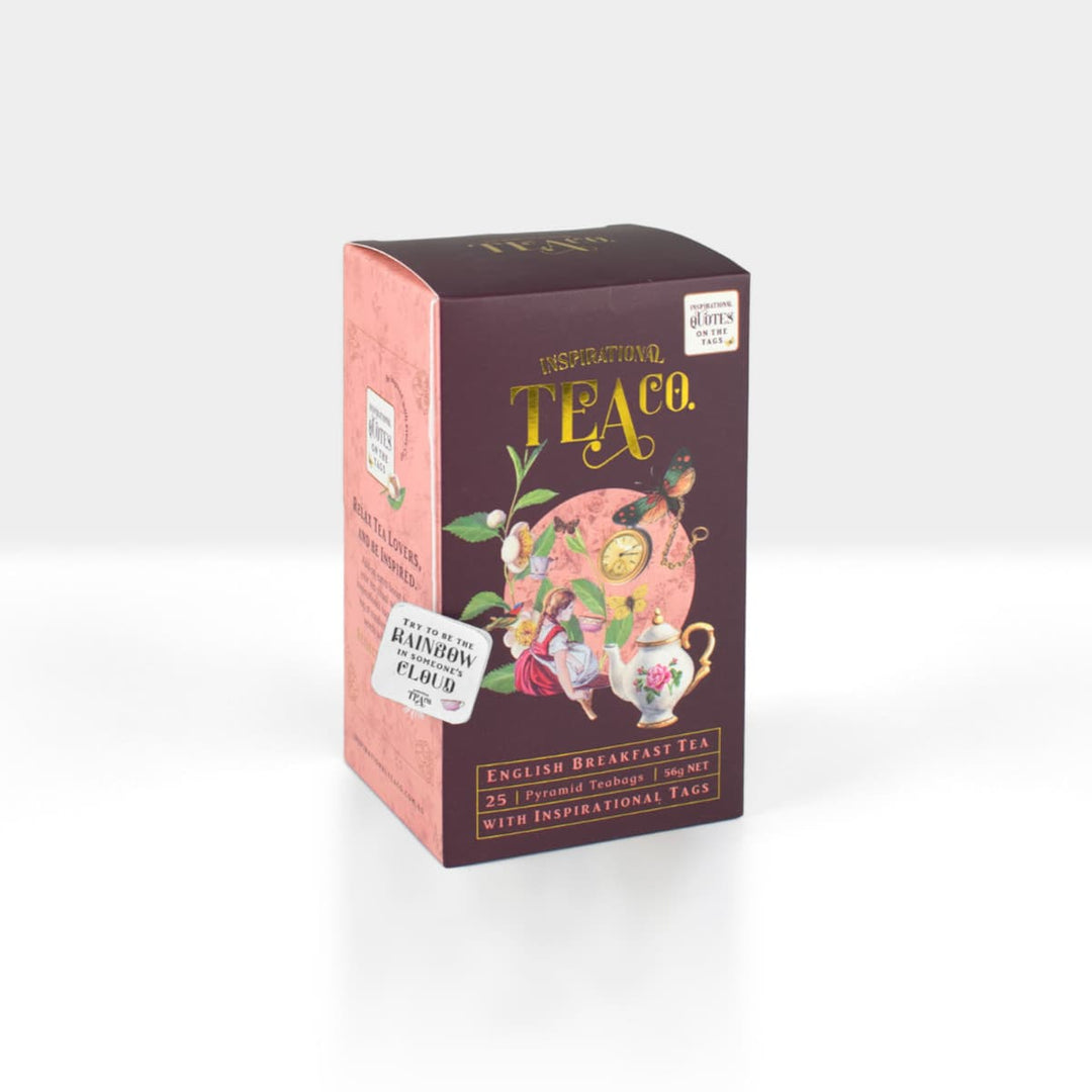 Unique gift boxes deserve unique inpirational tea. Engligh Breakfast flavoured but available in Earl Grey for birthday delivery in Melbourne. Add one to your Box Of Goodies today!