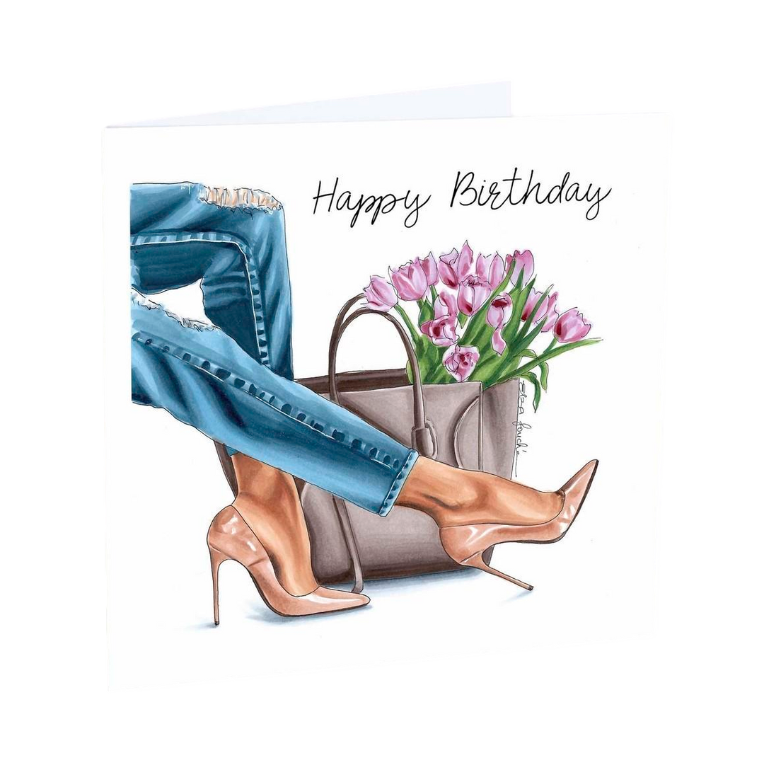 Card - Happy Birthday Floral